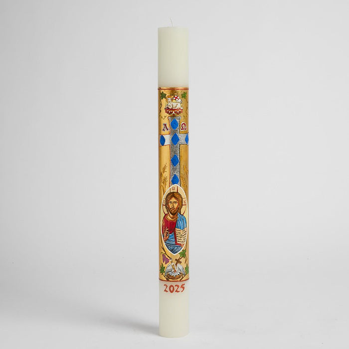 Cero Pasquale dipinto C - Ecclesiis Articoli religiosi, candele ceri lumini e tanto altro