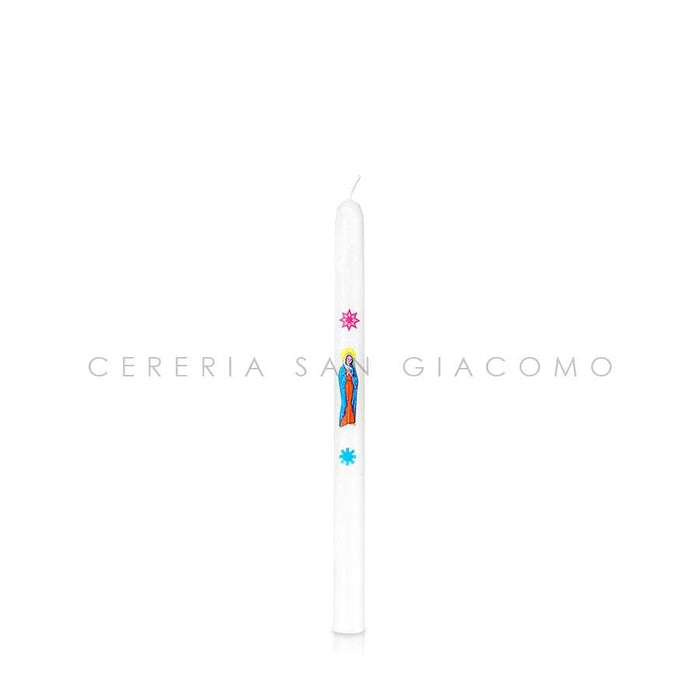 Candele Ceriola Ø13 x 200 mm con Madonna - Ecclesiis