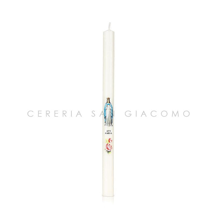 Candele Ceriola Ø16 x 300 mm con Madonna e AVE - Ecclesiis