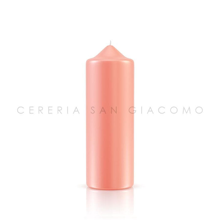 Candele Cilindriche Ø70 mm. H 200 mm. Rosa Antico - Ecclesiis