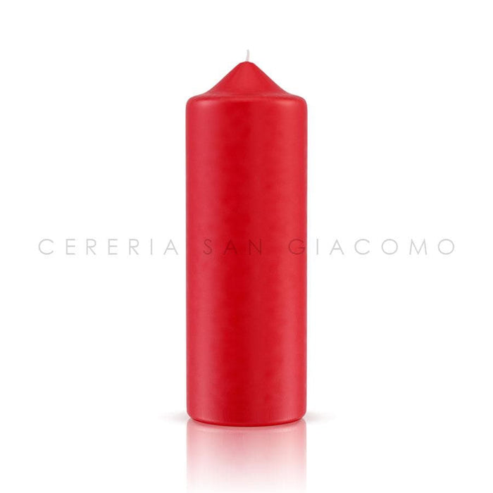 Candele Cilindriche Ø80 mm. H 230 mm. Rosse - Ecclesiis