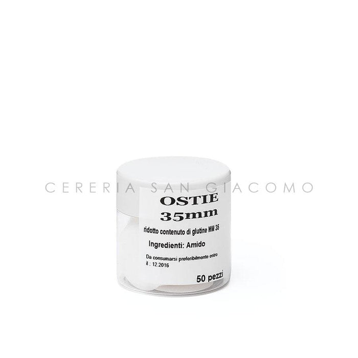 Particole Ø35 mm. sottili in barattolo da 50 pz. per celiaci - Ecclesiis