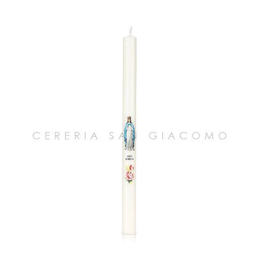 Candele Ceriola Ø16 x 300 mm con Madonna e AVE - Ecclesiis