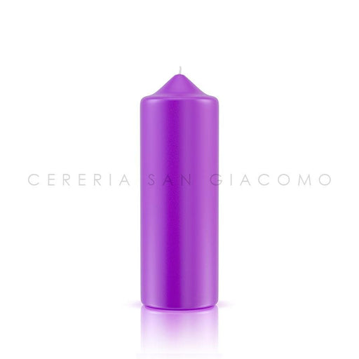 Candele Cilindriche Ø70 mm. H 200 mm. Viola Scuro - Ecclesiis