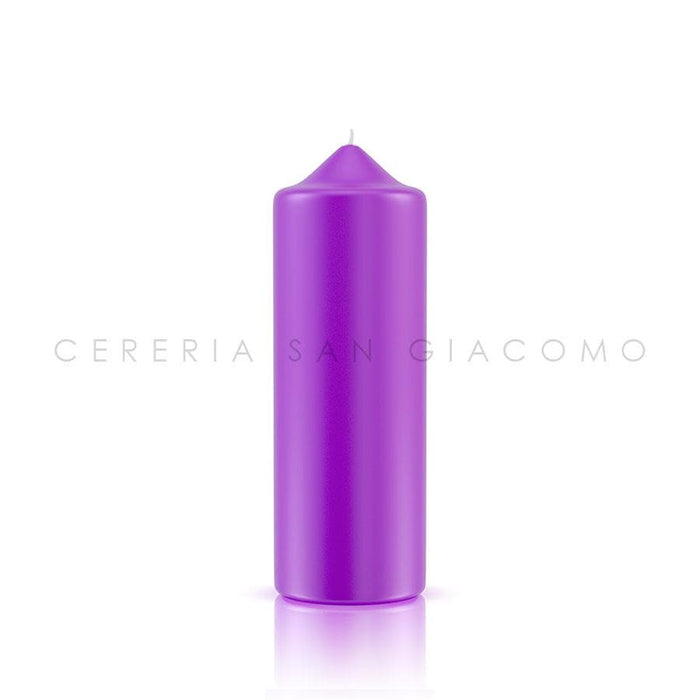Candele Cilindriche Ø70 mm. H 200 mm. Viola Scuro - Ecclesiis