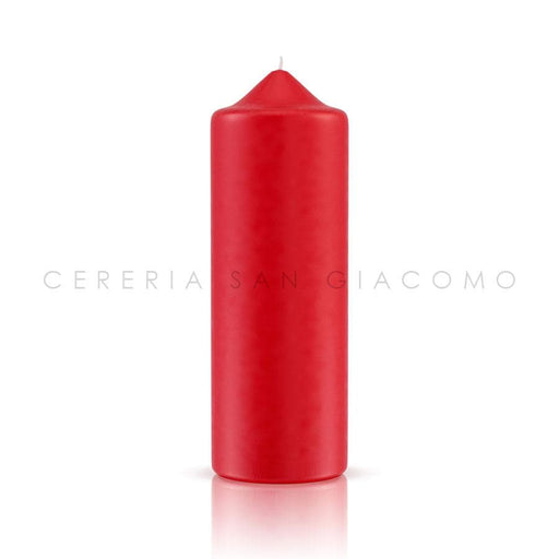 Candele Cilindriche Ø80 mm. H 230 mm. Rosse - Ecclesiis