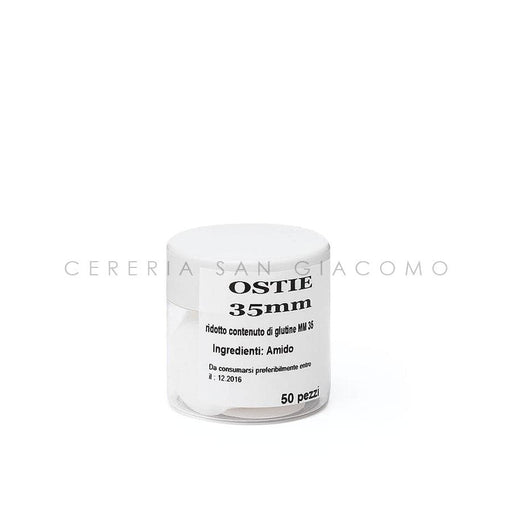 Particole Ø35 mm. sottili in barattolo da 50 pz. per celiaci - Ecclesiis